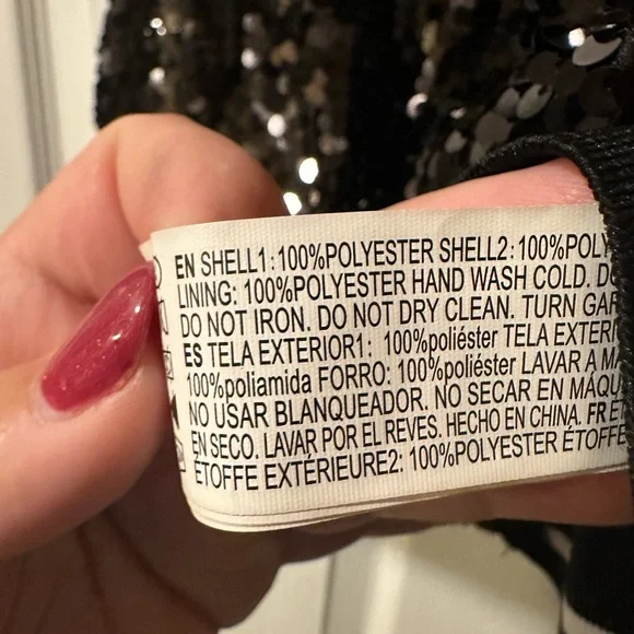 NWT Forever 21 Cropped Mesh & Sequin Tank Size Small - Picture 8 of 8